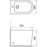Биде напольное BELBAGNO FLAY-R BB1003B
