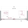 Душевая дверь BELBAGNO SOFT_CLOSE-1-BF-1-130-C-GM