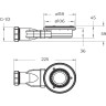 Душевой поддон из искусственного мрамора BELBAGNO TRAY-MR-UNO-RH-120/90-550-35-W-L-NO