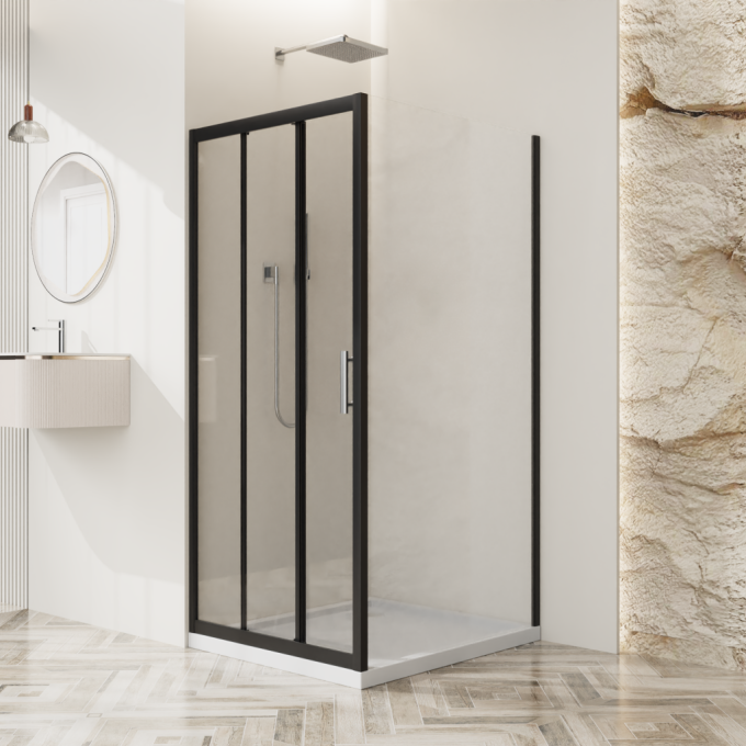 Душевой уголок BELBAGNO UNO-195-AHF-31-120/70-C-NERO