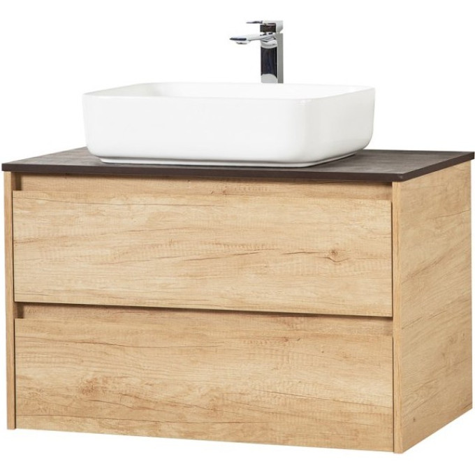 Тумба со столешницей и накладной раковиной BELBAGNO KRAFT100RNN-KEPBO-1302H316-SET